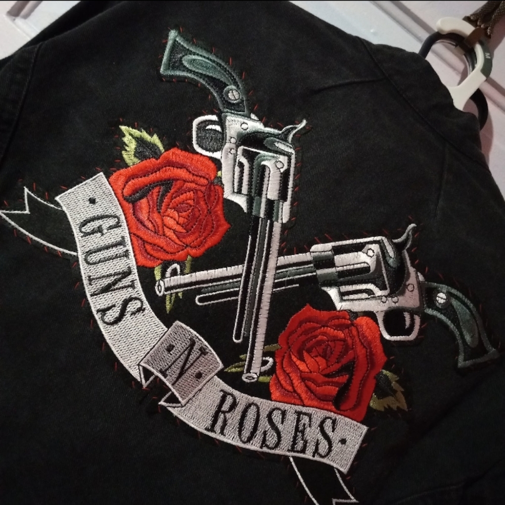LAST 1! XXXL gorgeous huge Guns And Roses IRON ON patch! Big AF! SEE PICS! - Picture 13 of 14